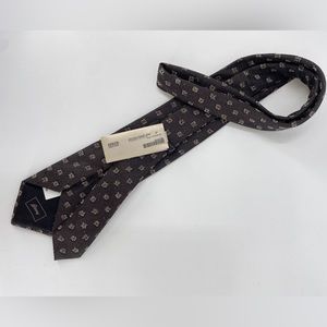 Brioni hand-Made silk-blend texturize standard tie In brow. (B6)